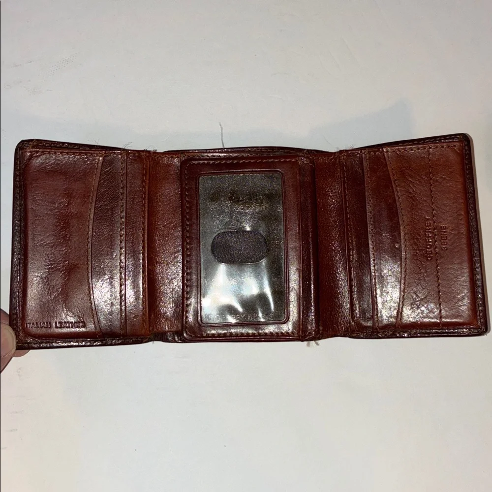 Geoffrey Beene Brown Leather Wallet